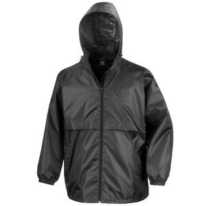 Result Mens Core Lightweight Waterproof Shield Windproof Jacket / Black